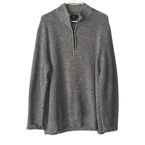 Calvin Klein Other - Calvin Klein Zip Up Sweater Size XL Grey Preppy Business Casual Outerwear